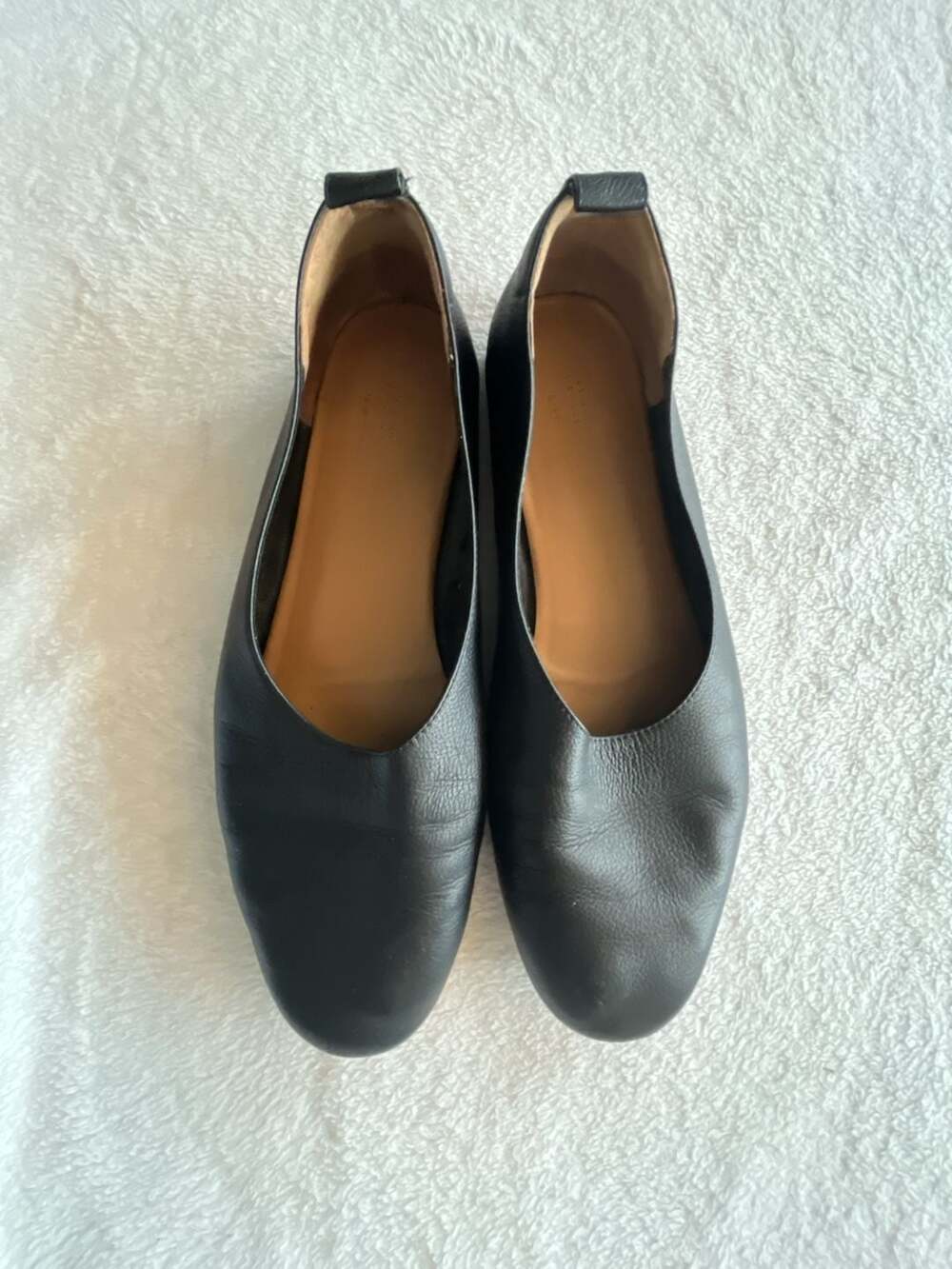 Everlane Day Glove Ballet Flats Size 8.5 Black Leather Shoes